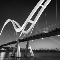 Buy canvas prints of Infinity Bridge, Stockton-on Tees. No.2 by Phill Thornton