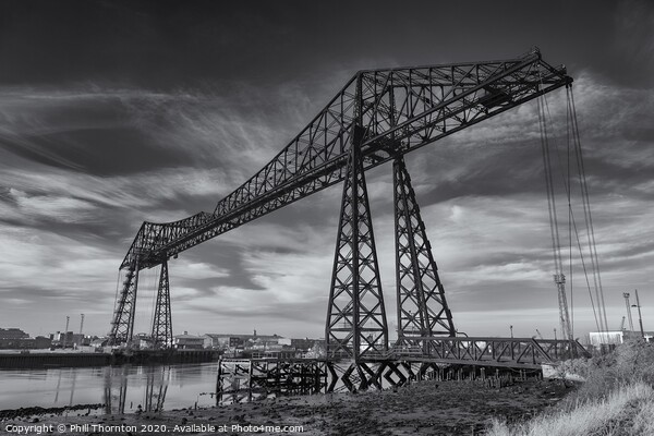 Blue skies above the Tees Transporter bridge. B&am Picture Board by Phill Thornton