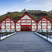 Buy canvas prints of Saltburn Pier and Funicular railway No. 2 by Phill Thornton