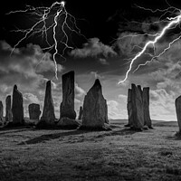 Buy canvas prints of Stormy Callanish Standing Stones Isle of Lewis by Phill Thornton