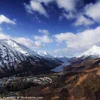 Buy canvas prints of Loch Leven and the village of Kinlochleven. by Phill Thornton