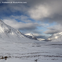 Buy canvas prints of Panoramic view of Buachaille Etive Beag, Glencoe.  by Phill Thornton