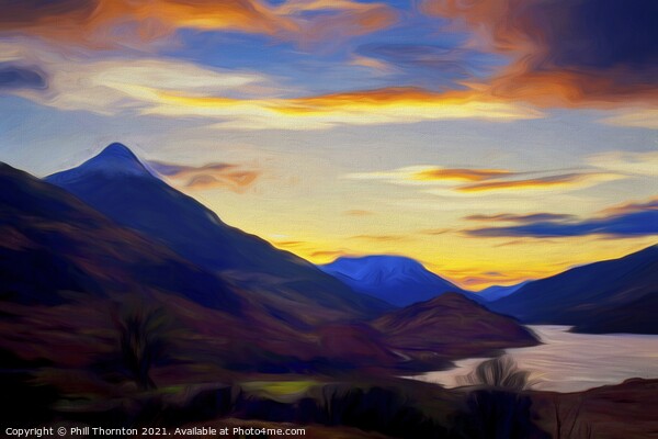 The Pap of Glencoe and Loch Leven Picture Board by Phill Thornton