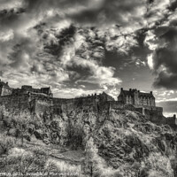 Buy canvas prints of Dramatic skies over Edinburgh Castle by Phill Thornton