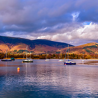 Buy canvas prints of Derwent Water at Dusk by Scott Paul