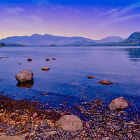 Buy canvas prints of Twilight over Derwent Water by Scott Paul