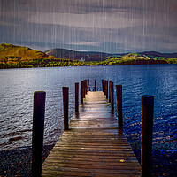 Buy canvas prints of Derwent Jetty on a Rainy Day by Scott Paul