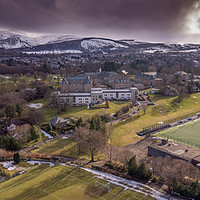 Buy canvas prints of Snowy Pentland Hills, Edinburgh by Richard Nicholls