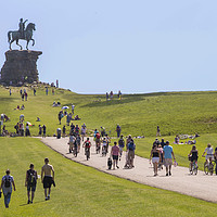 Buy canvas prints of The Copper Horse, Windsor Great Park by Steve Mantell