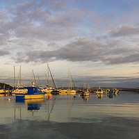 Buy canvas prints of Panoramic harbour coastline by Steve Mantell