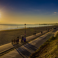 Buy canvas prints of Bournemouth beach promenade by Steve Mantell