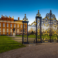 Buy canvas prints of Kensington Palace entrance gates by Steve Mantell
