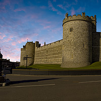 Buy canvas prints of Windsor Castle sunset by Steve Mantell