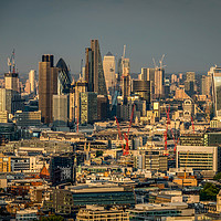 Buy canvas prints of The City from BT Tower by Simon Belcher