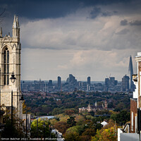 Buy canvas prints of Cityscape view from Gypsy Hill, London by Simon Belcher