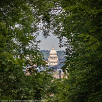 Buy canvas prints of Saint Paul's Cathedral from Nunhead Cemetery by Simon Belcher