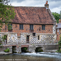 Buy canvas prints of Water Mill at Harnham by Simon Belcher