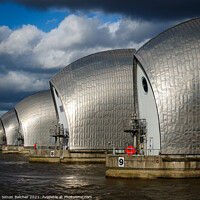 Buy canvas prints of Thames Barrier by Simon Belcher
