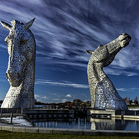 Buy canvas prints of The Kelpies by Charles Simpson
