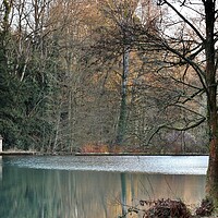 Buy canvas prints of Lake in the Cotswolds by Susan Snow