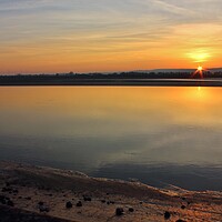 Buy canvas prints of Sunset over the River Severn by Susan Snow