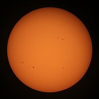 Buy canvas prints of The Sun with Sunspots by Susan Snow