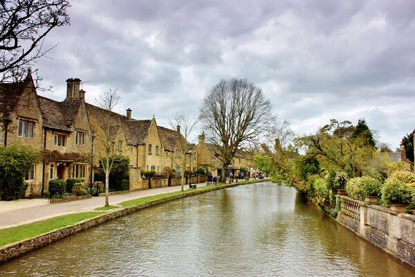 Bourton-on-the-Water Cotswolds Picture Board by Susan Snow