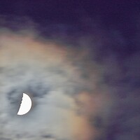 Buy canvas prints of Moon and Jupiter Conjunction by Susan Snow