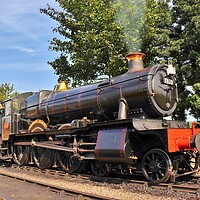 Buy canvas prints of 7820 Dinmore Manor Steam Locomotive by Susan Snow