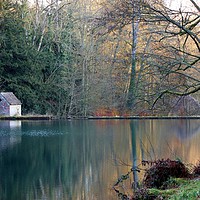 Buy canvas prints of Cotswolds Lake by Susan Snow