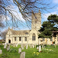 Buy canvas prints of St Michael & All Angels Church Bishops Cleeve by Susan Snow