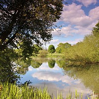 Buy canvas prints of Pittville Park Lake, Cheltenham by Susan Snow