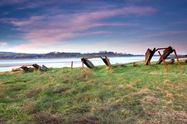 Purton Ships’ Graveyard - King / Sally of London Picture Board by Susan Snow