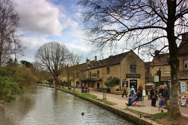 Bourton-on-the-Water Picture Board by Susan Snow