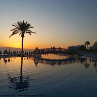 Buy canvas prints of Sunset Tenerifee by Mike Hughes