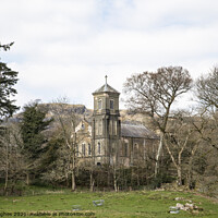 Buy canvas prints of Brathay church in the Trees by Mike Hughes