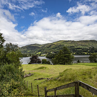Buy canvas prints of Rydal Fenceline by Mike Hughes