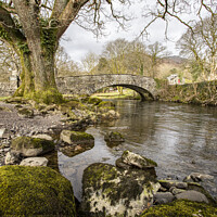 Buy canvas prints of Pelter bridge at Rydal by Mike Hughes