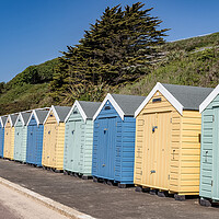 Buy canvas prints of Beach huts  by Mike Hughes
