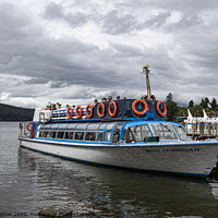 Buy canvas prints of Bowness Boat trips by Mike Hughes
