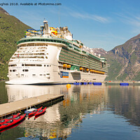 Buy canvas prints of Docked at Gerainger Norway by Mike Hughes
