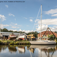 Buy canvas prints of Northwich Boat yard by Mike Hughes