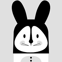 Buy canvas prints of Rabbit BW by Martha Lilia Guzmán Marín