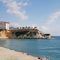 Buy canvas prints of Mirador del Castell, Poniente Beach, Benidorm by Ken Fagan