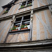 Buy canvas prints of Medieval House in ‎⁨Chinon⁩, ⁨France⁩ by Penny Martin