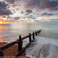 Buy canvas prints of Sunrise on Southwick Beach by Slawek Staszczuk