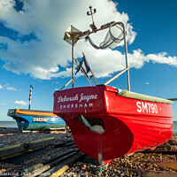 Buy canvas prints of Fishing Boats in Worthing by Slawek Staszczuk