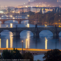 Buy canvas prints of Prague Bridges by Slawek Staszczuk
