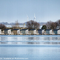Buy canvas prints of Osea Beach Huts by Oliver Southgate