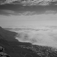 Buy canvas prints of Looking down on Camp's Bay from Table Mountain by Rob Evans